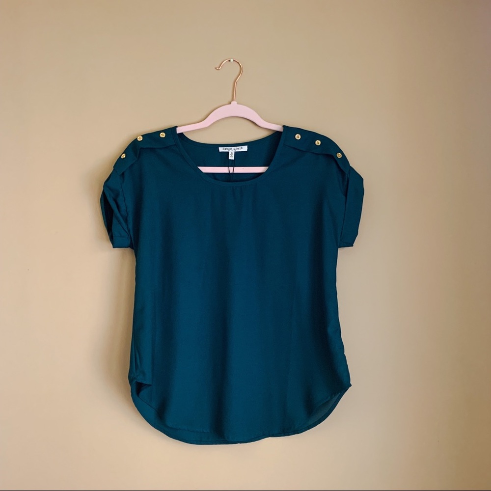 | Speed Limit | Emerald Blouse - Picture 2 of 4